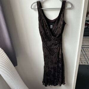 Alex Evenings Chocolate Embellished Midi Dress